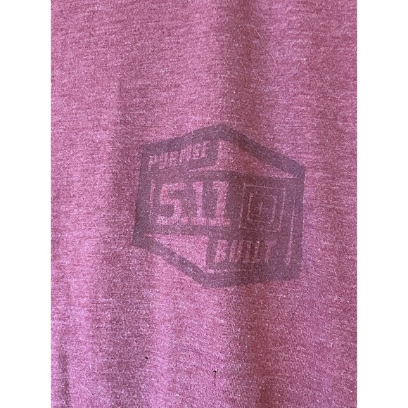 5.11 Tactical Shirt Medium Heathered Maroon - Picture 2 of 4